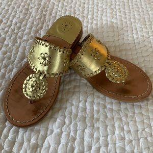 Jack Rogers Miss Hamptons II, Gold, Little Kid 2